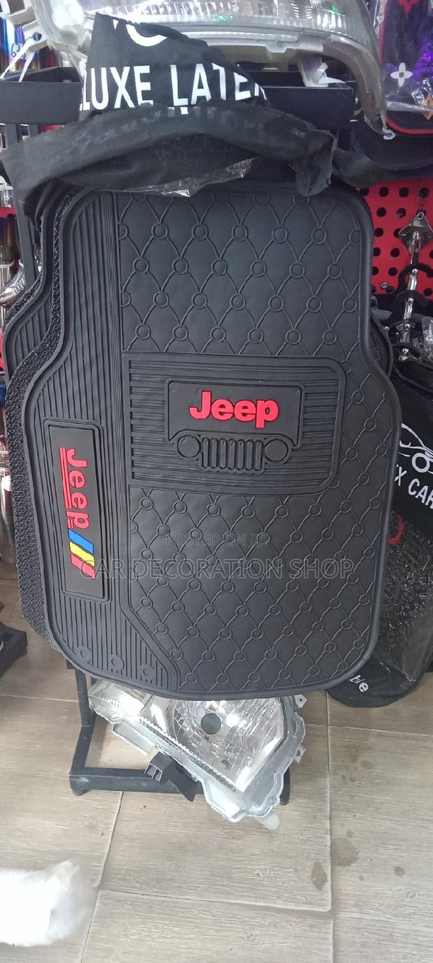 5pc Jeep Rubber Floor Universal Mats - main view