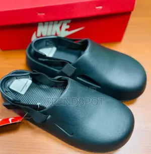Black Nike Calm Mules Reimagined