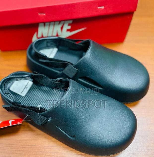 Black Nike Calm Mules Reimagined