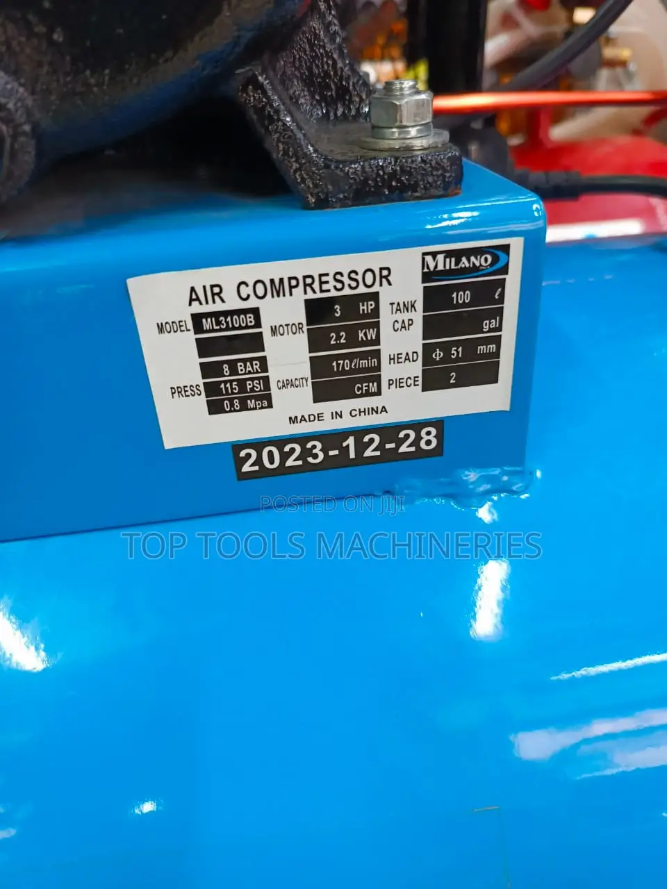 Milano 100litres Air Compressor