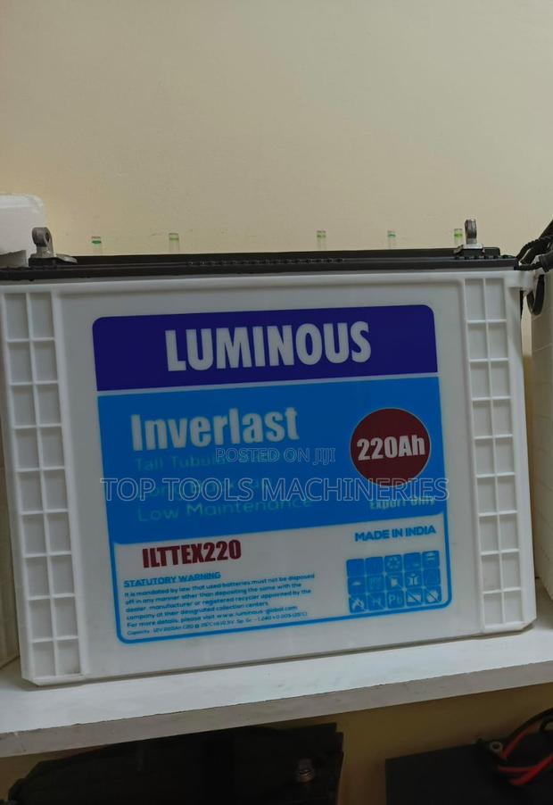 Luminous 220ah 12V Tall Tubular Battery