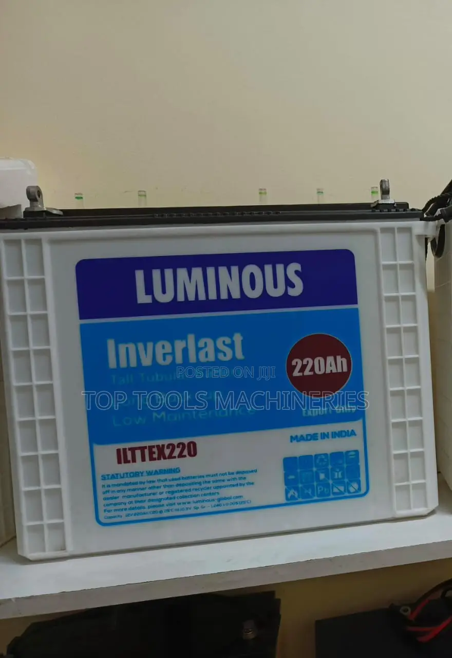 Luminous 220ah 12V Tall Tubular Battery