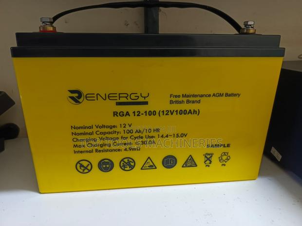 Renergy 100ah 12V Deep Cycle Battery - main view