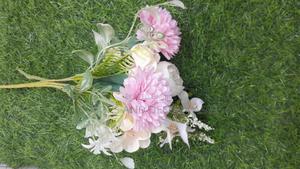 Pink Flowers Artificial Home Decor - thumbnail 2