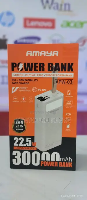 Amaya APW-03 Power Bank 30000mah 22.5W Super Fast Charging W