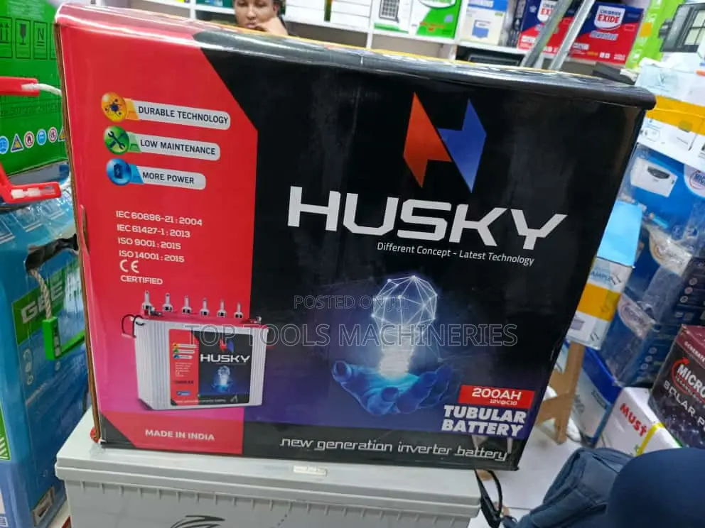 Original Husky 200ah 12V Tall Tubular Battery