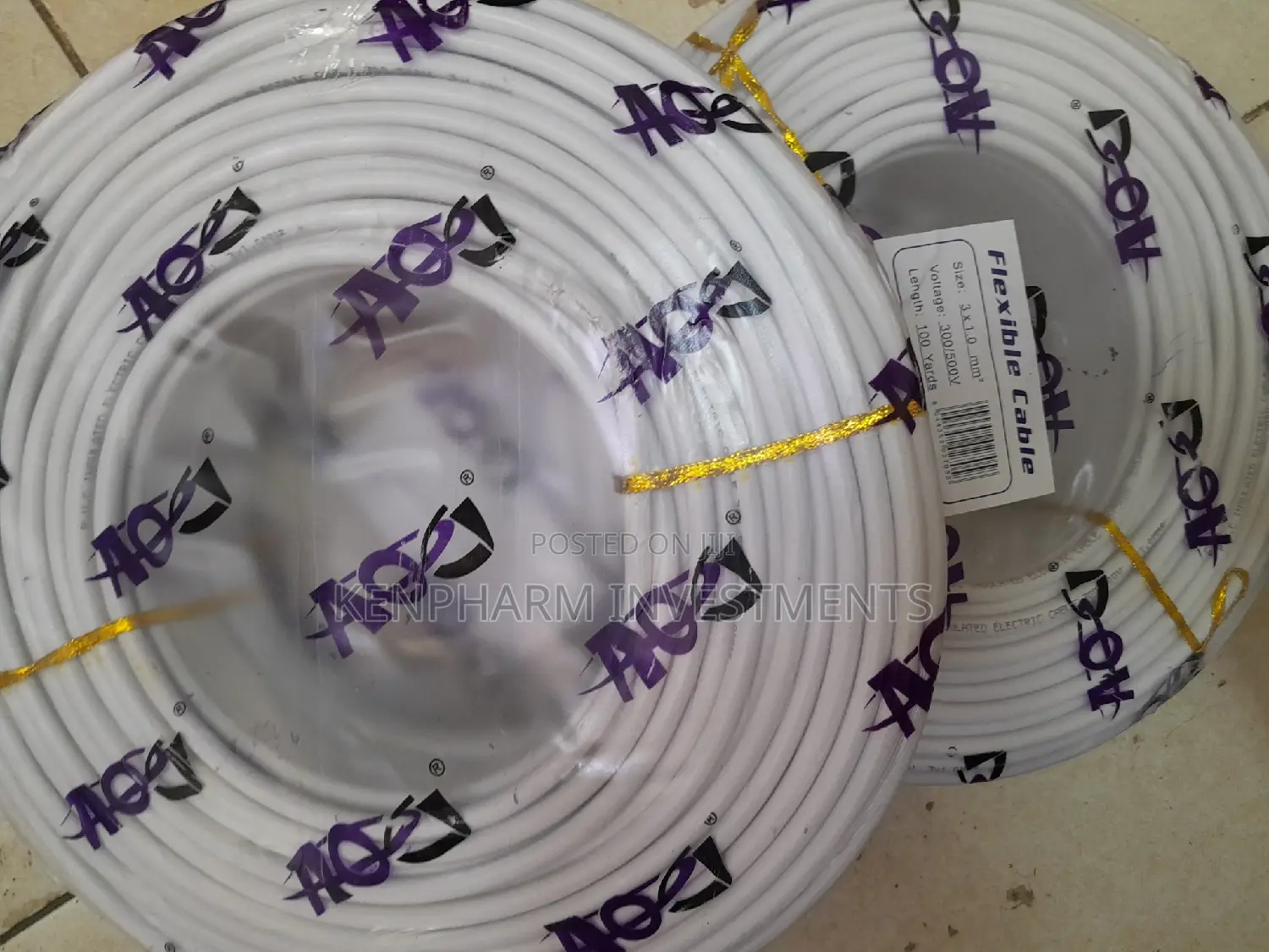 1.5mm Flex Cable; 3-Cores Electrical Flexible Cable