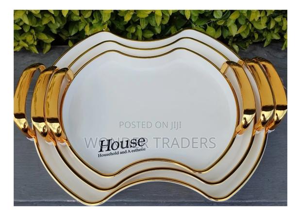 Set of 3 Golden Tray - main view