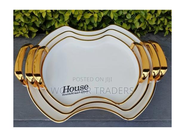 Tray ,Tray - 3 Golden Tray - main view