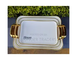 *Set of 3 Golden Trays*