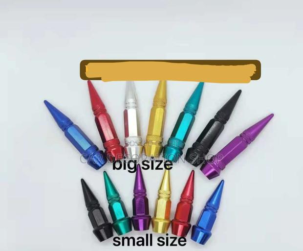 4pcs Metallic Colored Short or Long Wheel Nozzle Caps