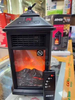 Black AMRCO Fireplace Heater 