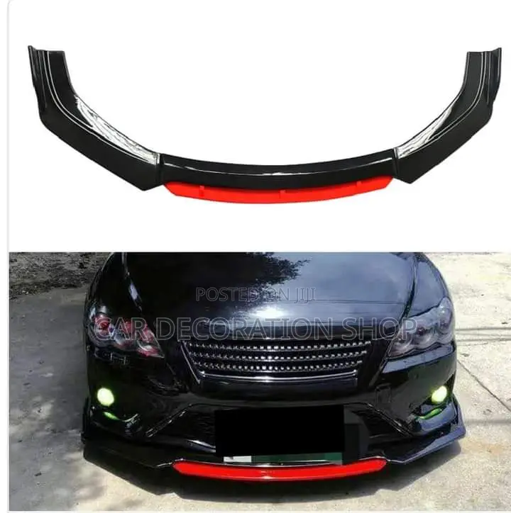 Red Black Lip Fitted on Saloon Car