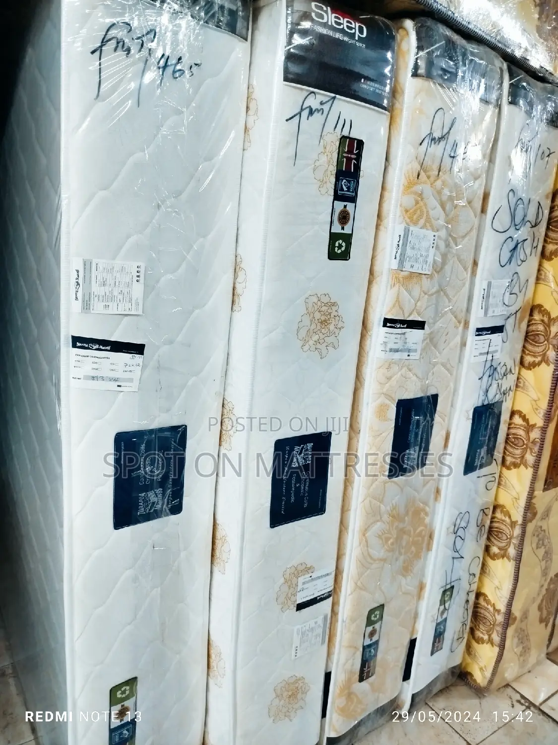 Offer! 5by6 12" 10yrs Warranty Orthopedic Spring Mattresses.