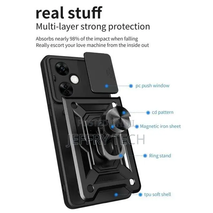 Sliding Camera Green Case for Oneplus Nord N30 / CE3 Lite