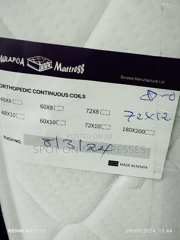 6by6 Orthopedic Spring Mattresses + Free Delivery. - thumbnail 3