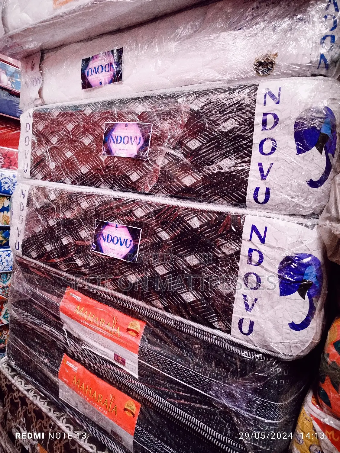 NDOVU Premium 5by6 12" HD Quilted Mattresses + Free Delivery