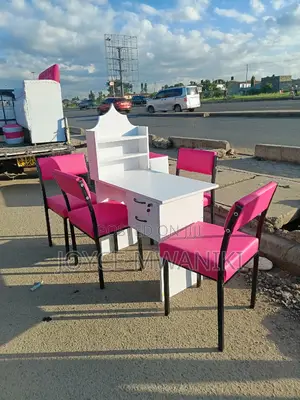 Manicure Table and 4 Manicure Chairs 