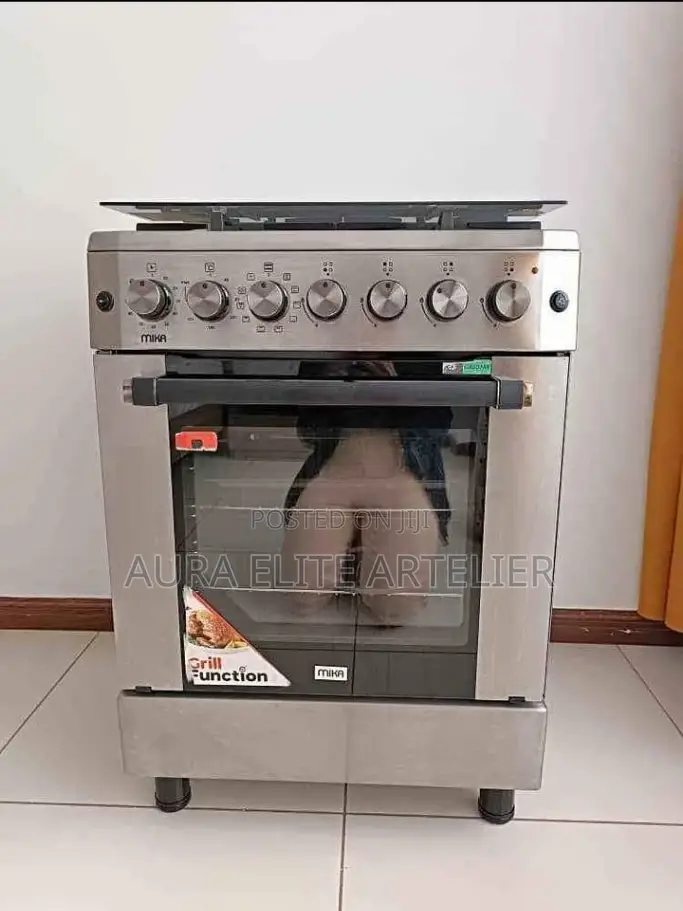 Mika 60x60,Stainless Steel Body,0+10 Fan Oven,Air Fry, 4gas