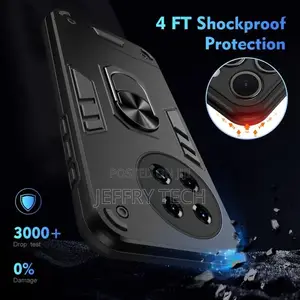 Tecno Spark 20 Pro 4 Shockproof Metal Ring Holder Phone Case
