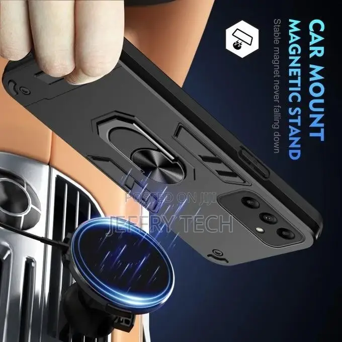 Ring Holder Phone Case for Samsung Galaxy A05s Black