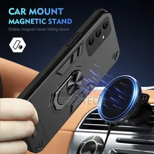 Ring Holder Phone Case for Samsung Galaxy A05s Black