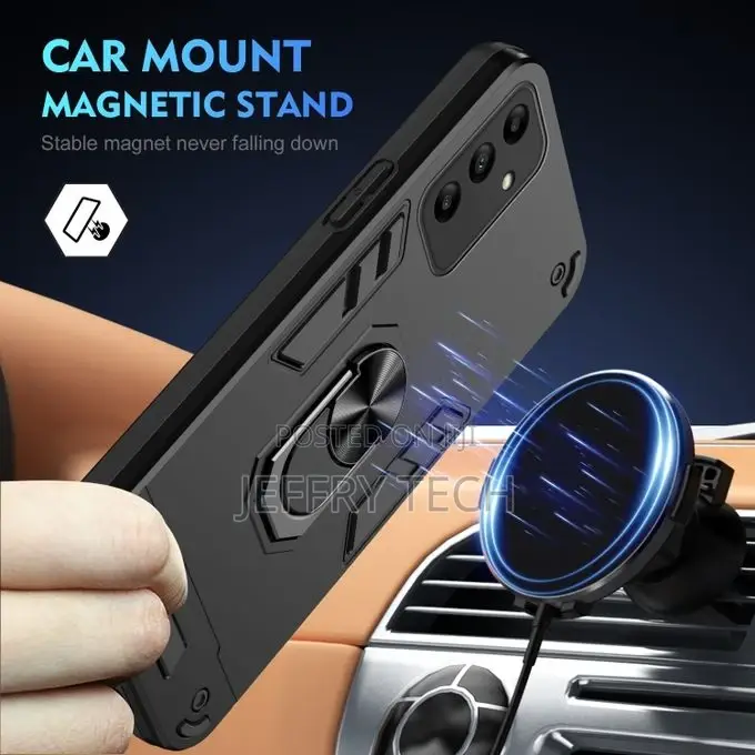 Ring Holder Phone Case for Samsung Galaxy A05s Black