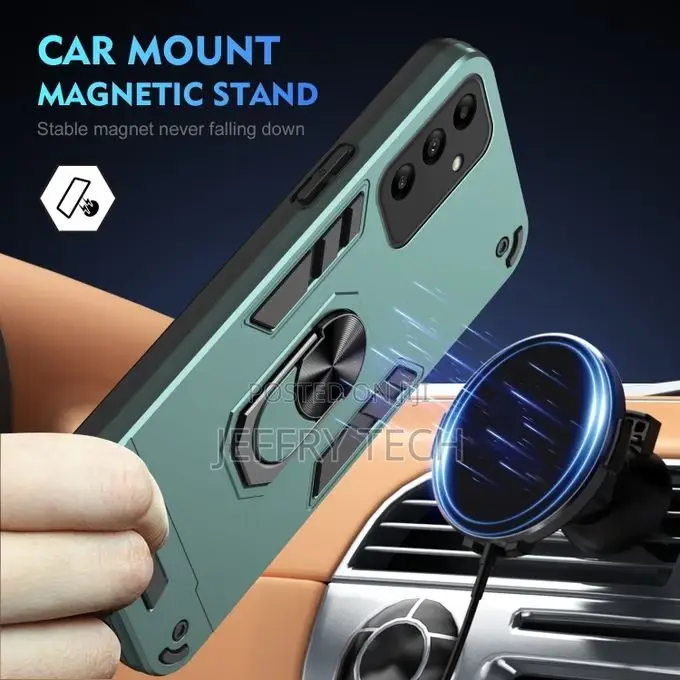 Green Ring Holder Phone Case for Samsung Galaxy A05s
