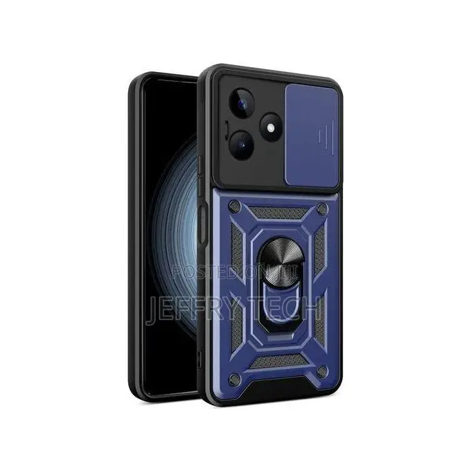 Realme C53 Case, Rugged Protection Case With Slide Camera Co