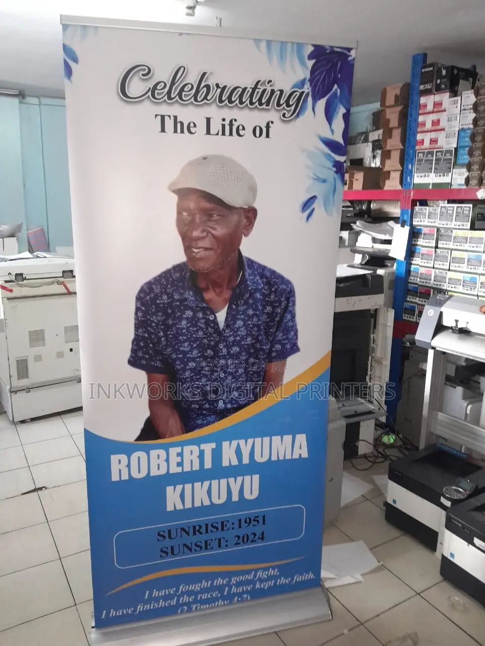Burial Roll Up Banner Printing
