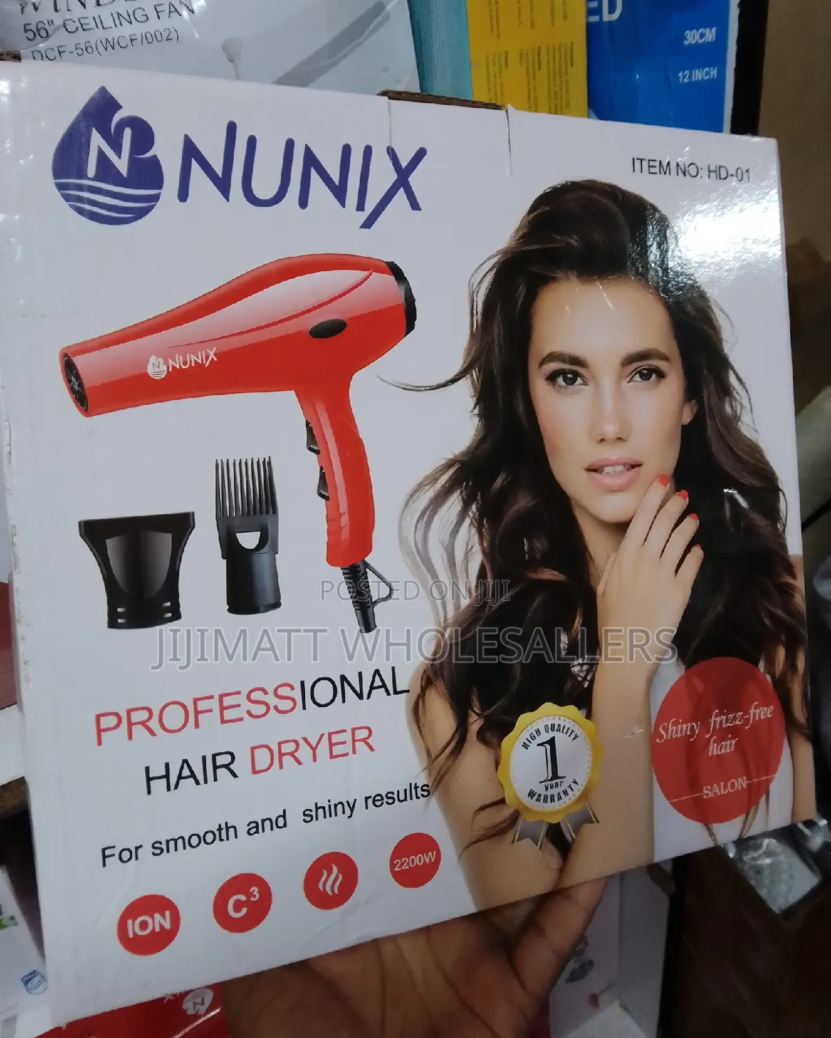 Blow Dry Nunix Hair Dryer Professional Hair Dryer Available
