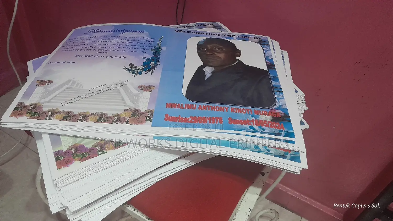 Eulogy Program Printing