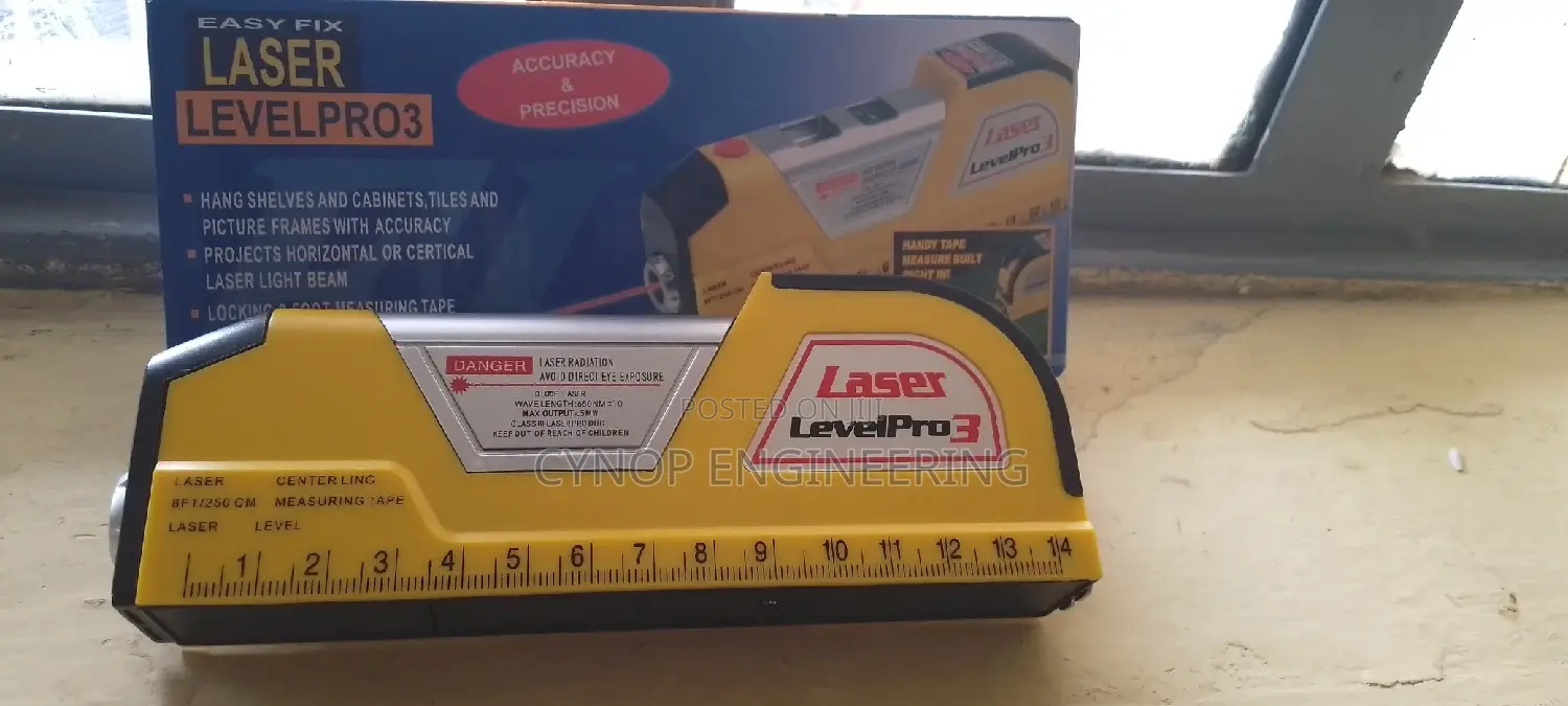Laser Level Pro3 8ft Measuring Tape