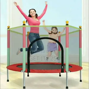 *140 Cm Trampoline With Safety for Indoor and Outdoor