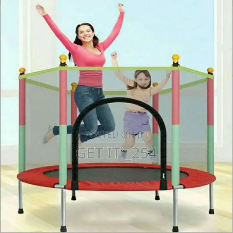 *140 Cm Trampoline With Safety for Indoor and Outdoor