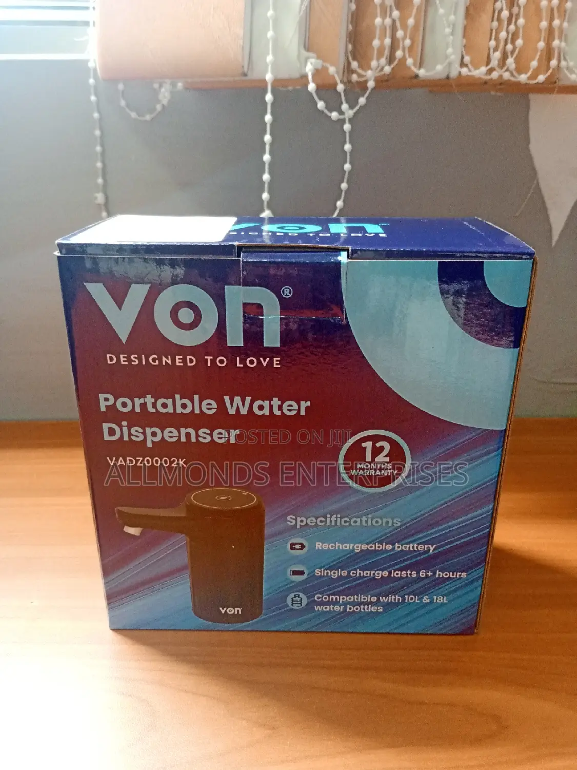 Rechargeable/Portable Water Dispenser.