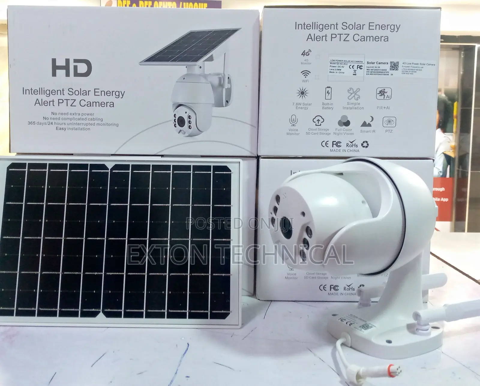 Intelligent Solar Energy Alert PTZ Camera