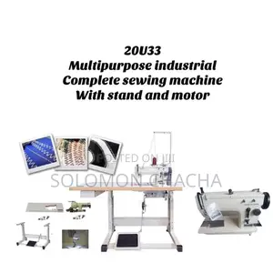 Multipurpose Industrial Sewing Machine With Stand and Motor