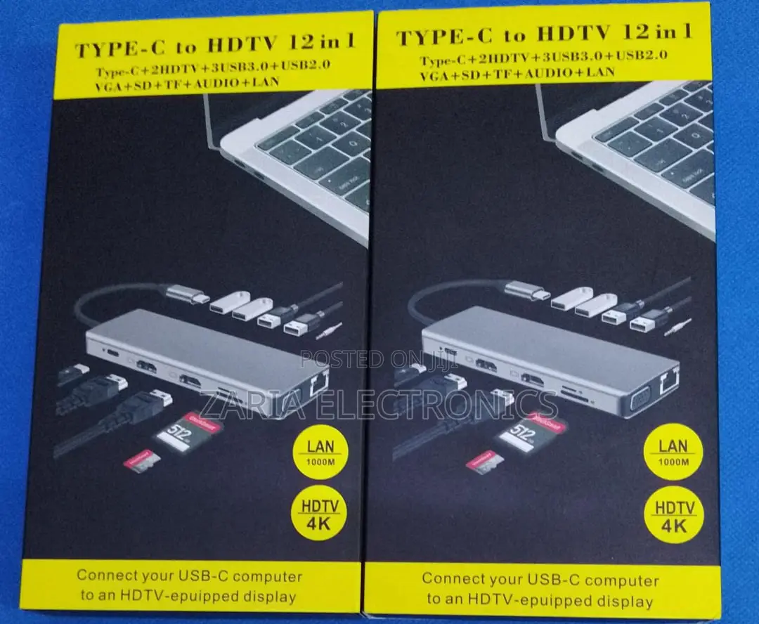 Type C to HDMI 12in1 Usb C Hub,