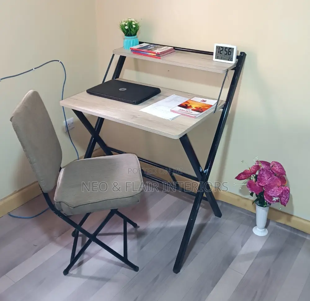Office Desk and Chairs (Foldable)