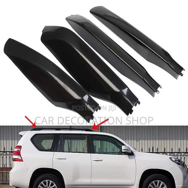 Prado Black Roof Rails End Covers (1pc)