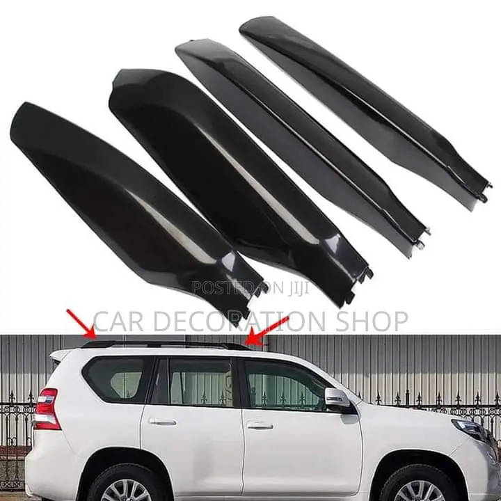 Prado Black Roof Rails End Covers (1pc)