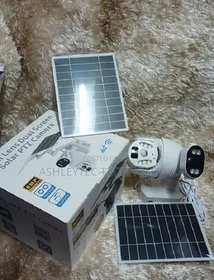4G 6MP Ubox Dual Lens Dual Screen Solar PTZ Camera 4G