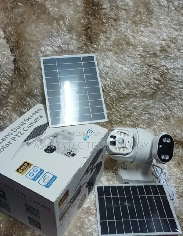 6MP ULTRAHD 4G Ubox Dual Lens Dual Screen Solar PTZ Camera