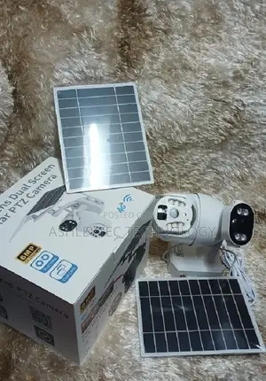 Ubox 4G PTZ Camera Solar 6mp CCTV Camera Solar 4G Dual Lens