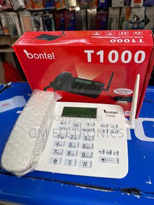 Bontel T1000 GSM Fixed Wireless Landline Desktop Phone White - thumbnail 2