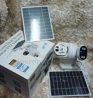 4G Simcard 6MP Ubox Dual Lens Dual Screen Solar PTZ Camera