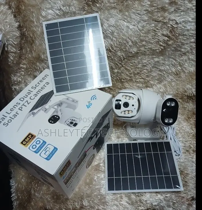 6mp Dual Lens 4g PTZ Solar Cameras Ubox Solar PTZ Camera Hd