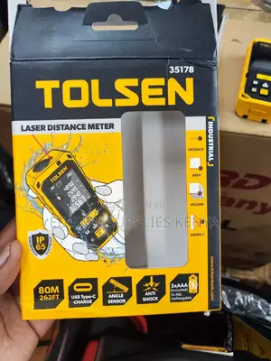 Tolsen Laser Distance Meter 80 Metres Laser Distance Premium