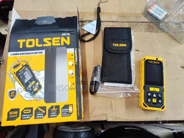 Tolsen Laser Distance Meter 80 Metres Laser Distance Premium